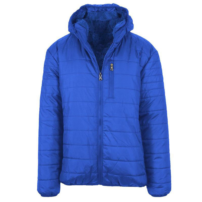 Men's Classic & Sherpa Fleece Lined Hooded Puffer Jacket
