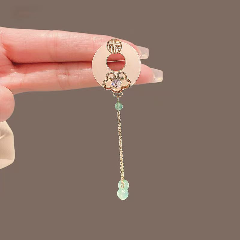 新中式古风旗袍胸针压襟气质平安扣别针