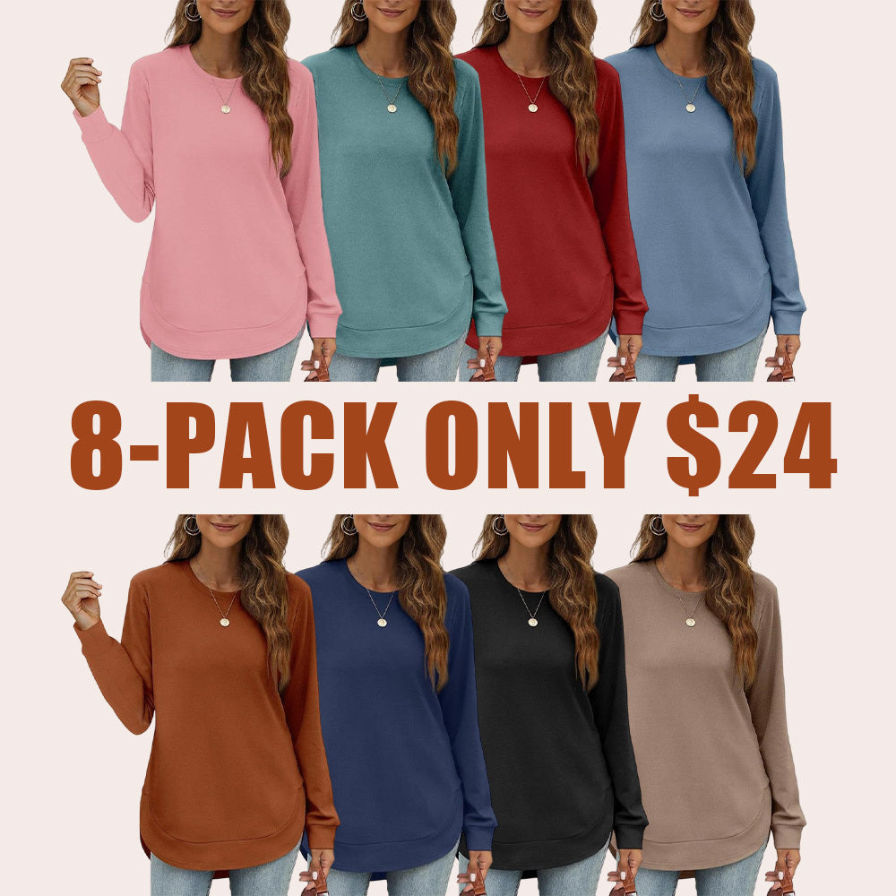 Cozy High-Low Crewneck Sweatshirt