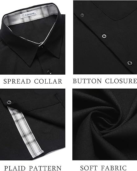 Men's Button Down Shirts Short Sleeve with Pocket