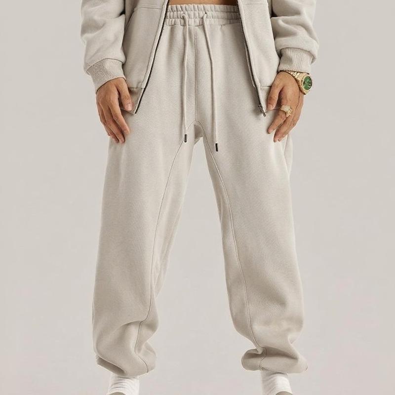 600GSM Baggy Fleece Sweatpants – Unisex Retro Streetwear